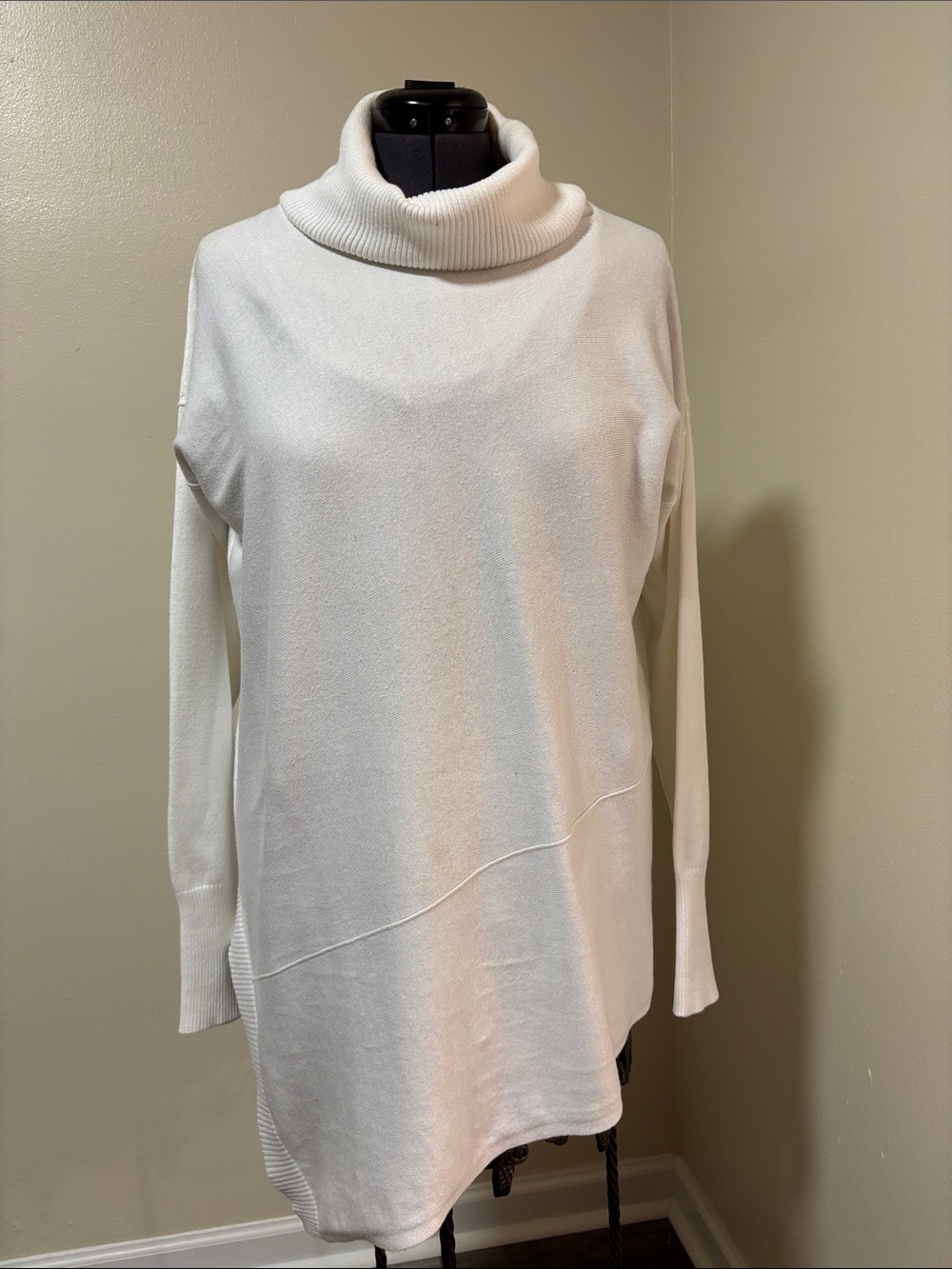 Verve Ami Cream Oversized Cowl Neck Sweater